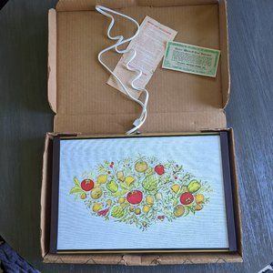 Vintage Spice of Life Mushroom Warm O Tray Hot Plate